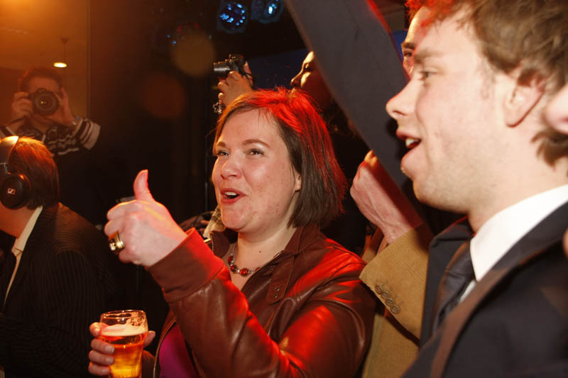 Saskia Boelema en Bart Vos. Winnaars in Breda. foto Jorgen Janssens